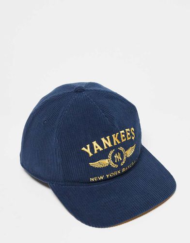 Casquette en velours côtelé avec logo Yankees - marine - 47 Brand - Modalova