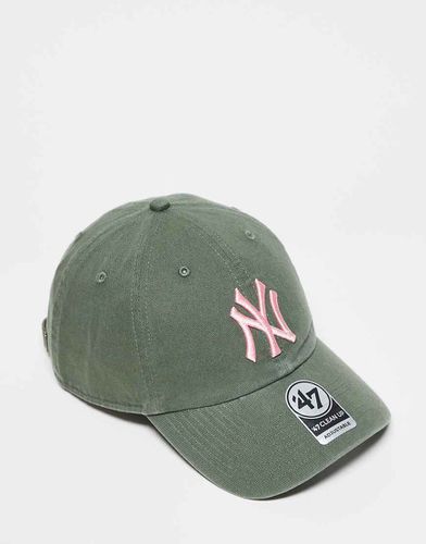 New York Yankees - Casquette contrastante - Kaki délavé - 47 Brand - Modalova