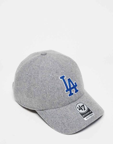 Casquette en laine à logo Los Angeles Dodgers et coutures apparentes - 47 Brand - Modalova