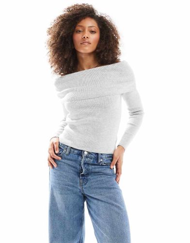 Everfine - Pull court en maille ctele  paules dnudes - Cotton On - Modalova