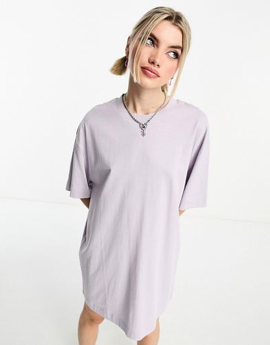 Robe t-shirt courte - Lilas - Collusion - Modalova