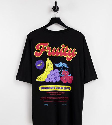 Unisex - T-shirt oversize à imprimé fruits - Collusion - Modalova