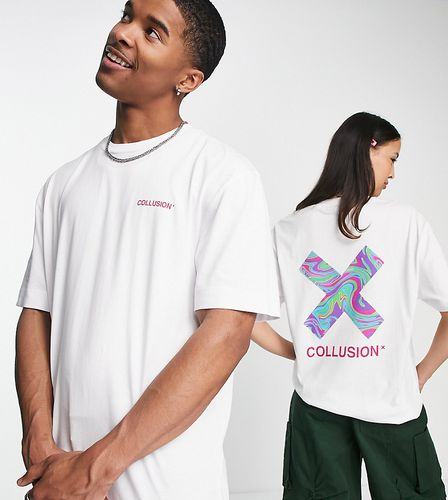 Unisex - T-shirt oversize avec logo graphique - Collusion - Modalova