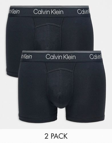 Athletic - Lot de 2 boxers en coton - Noir - Calvin Klein - Modalova