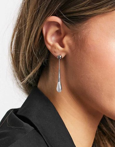 Boucles d'oreilles à pendant en pierre fantaisie - é et blanc - Calvin Klein - Modalova