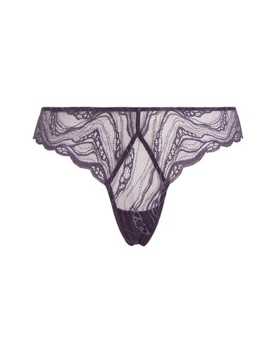 CK Instinct - Culotte brésilienne en dentelle transparente - Teinte nocturne - Calvin Klein - Modalova