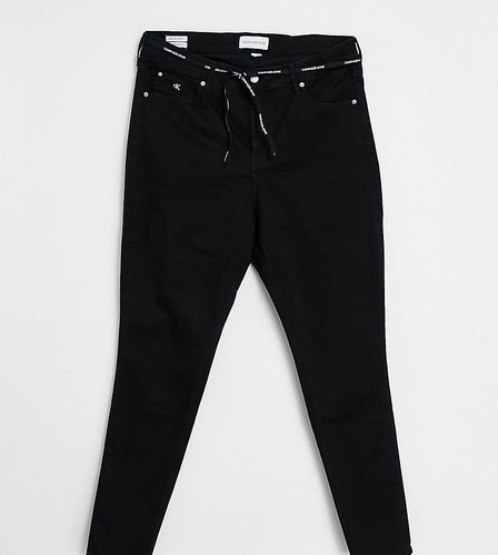 Jean skinny taille haute - délavé - Calvin Klein Jeans Plus - Modalova