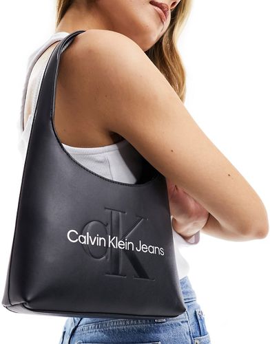 Sac porté épaule incurvé structuré - Calvin Klein Jeans - Modalova