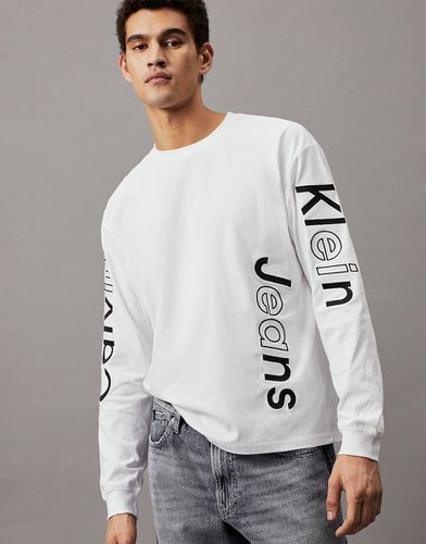 T-shirt à manches longues avec logo - éclatant - Calvin Klein Jeans - Modalova