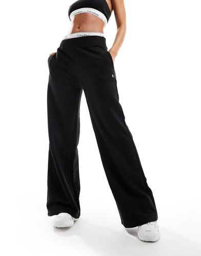 Pantalon jogging femme Calvin Klein Style Velours Noir - ZESHOES