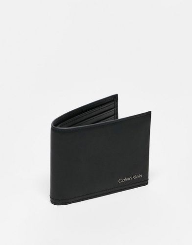 Portefeuille porte-monnaie à double surpiqûre - Noir - Calvin Klein - Modalova