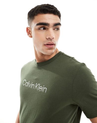 T-shirt à logo dégradé - olive - Calvin Klein - Modalova