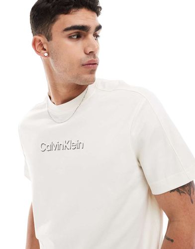 T-shirt à logo en relief effet ombré - Calvin Klein - Modalova