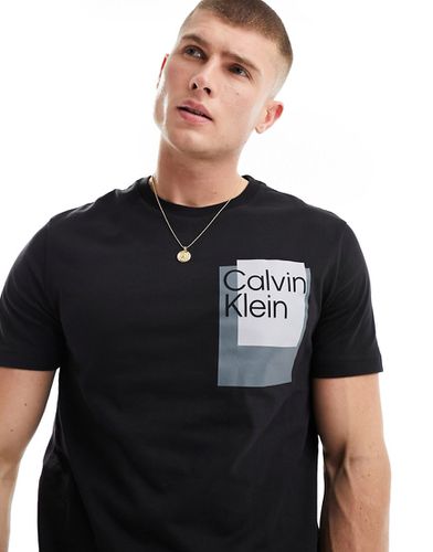 T-shirt à logo encadré superposé - Calvin Klein - Modalova