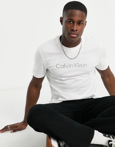 T-shirt avec bande griffée en relief - Calvin Klein - Modalova