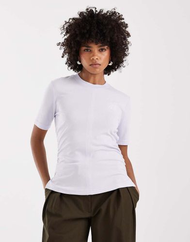 Calvin Klein - T-shirt avec logo imprim faon gel - Lilas/ - Calvin Klein Jeans - Modalova