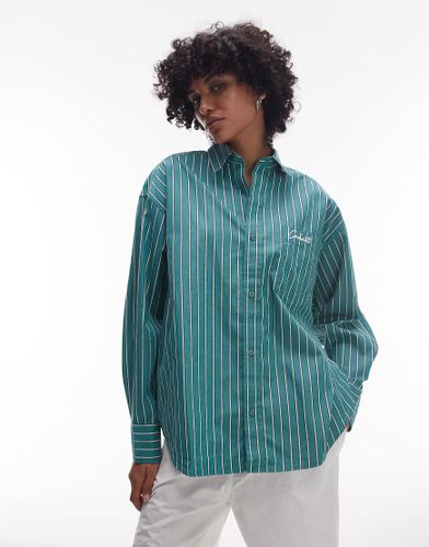 Grimsby - Chemise raye  manches longues et logo - Carhartt Wip - Modalova