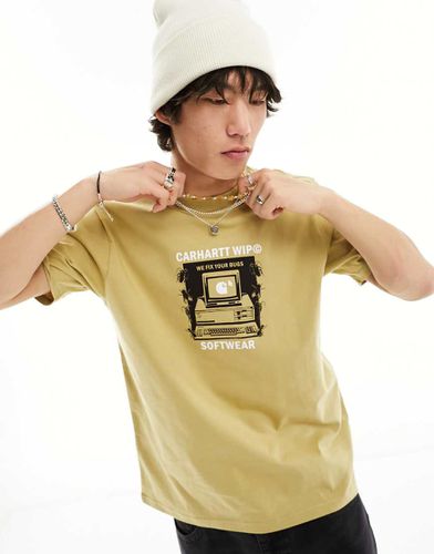 T-shirt à imprimé Fix your Bugs - Beige - Carhartt Wip - Modalova