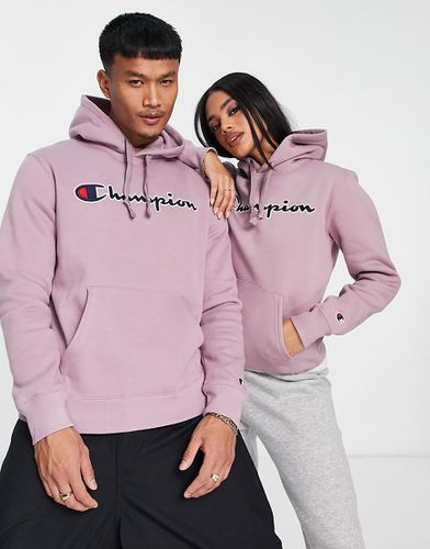 Sweat à capuche unisexe avec grand logo - Lilas - Champion - Modalova