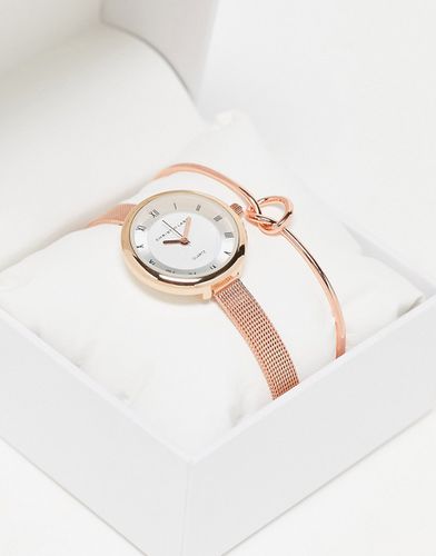 Coffret cadeau avec montre et bracelet - rose - Christin Lars - Modalova