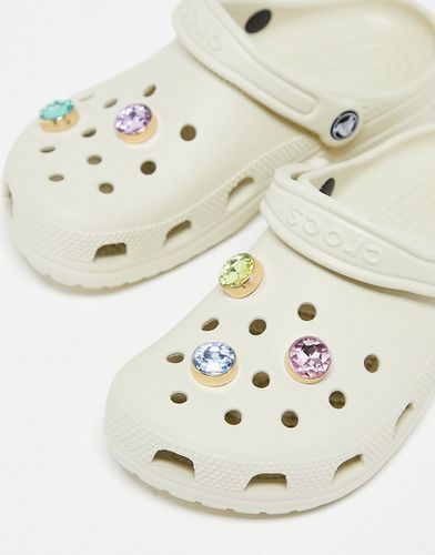 Lot de 5 breloques Jibbitz style or et pierre précieuse - Crocs - Modalova