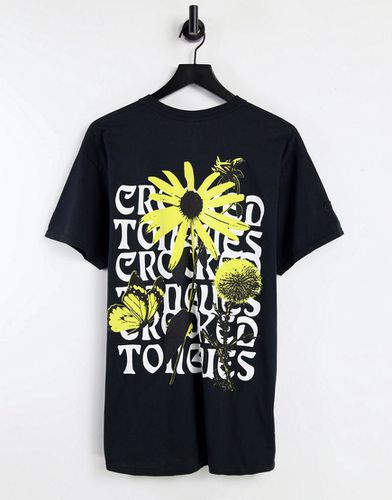T-shirt à imprimé texte fleuri - Crooked Tongues - Modalova