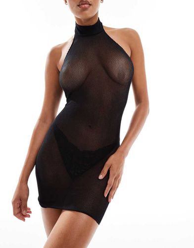 Glisten - Robe à col montant et dos nageur en maille transparente - Ann Summers - Modalova