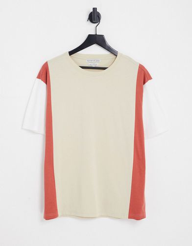 T-shirt color block - Taupe - Another Influence - Modalova