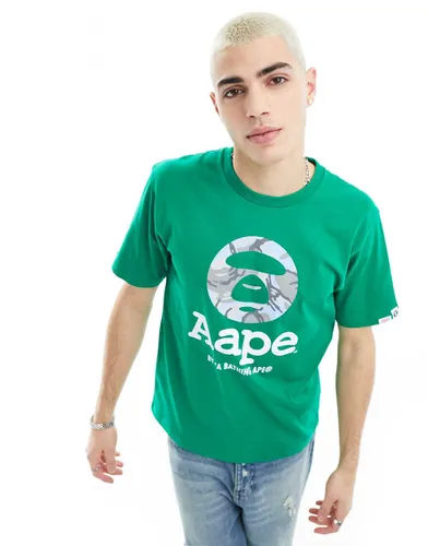 Aape By A Bathing Ape - T-shirt coupe classique à manches courtes avec imprimé sur le devant - Aape By A Bathing Ape® - Modalova