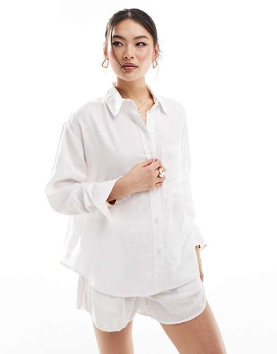 Chemise en lin mélangé - Abercrombie & Fitch - Modalova