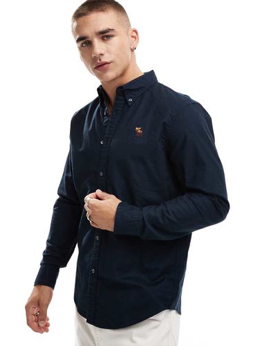 Chemise oxford avec logo emblématique - Abercrombie & Fitch - Modalova