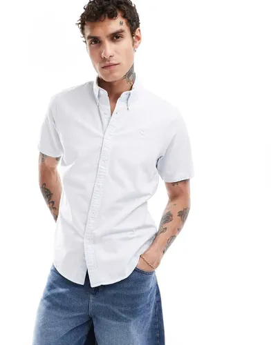 Chemise Oxford élégante à manches courtes et logo emblématique - clair - Abercrombie & Fitch - Modalova