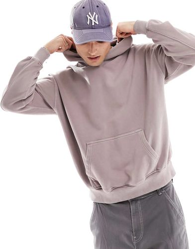 Essential - Sweat à capuche décontracté - Mauve crépuscule - Abercrombie & Fitch - Modalova