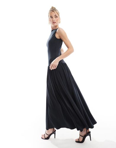 Robe mi-longue sans manches à taille basse - Abercrombie & Fitch - Modalova