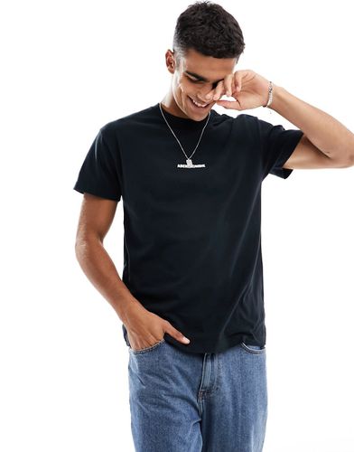 T-shirt oversize avec logo au dos et sur la poitrine - Abercrombie & Fitch - Modalova