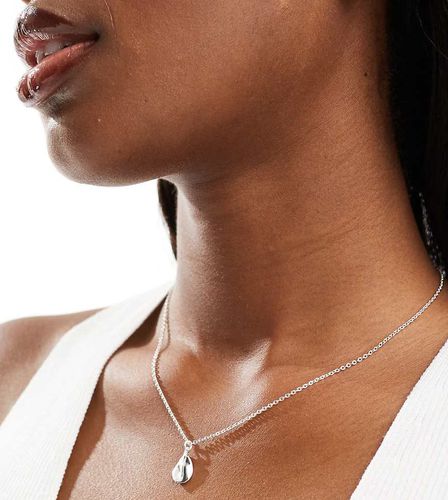 Collier avec pendentif feuille effet fondu - Argent massif - Accessorize - Modalova