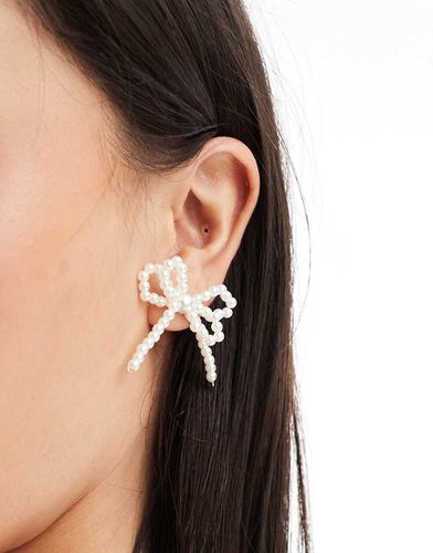 Boucles d'oreilles nauds - Nacré - Accessorize - Modalova