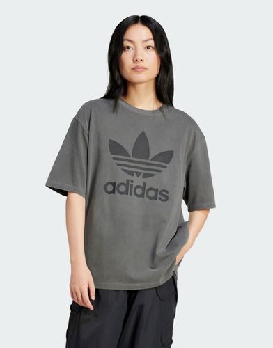 T-shirt à logo trèfle - délavé - Adidas Originals - Modalova