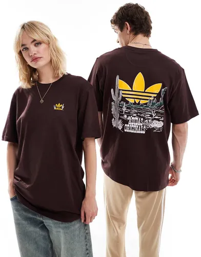 T-shirt avec imprimé western au dos - Adidas Originals - Modalova