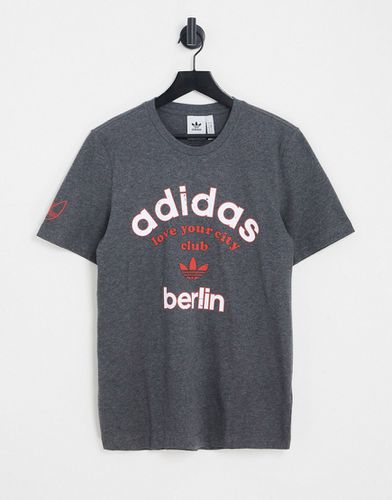 T-shirt avec logo Berlin - Gris - Adidas Originals - Modalova