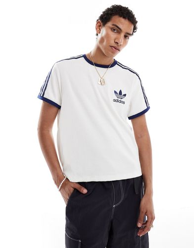 T-shirt en tissu éponge à 3 bandes - cassé - Adidas Originals - Modalova