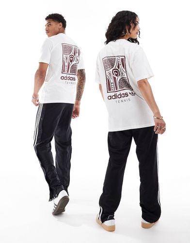 T-shirt unisexe avec imprimé Tennis au dos - Adidas Originals - Modalova