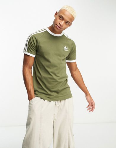 Adicolor - T-shirt à 3 bandes - Olive - Adidas Originals - Modalova