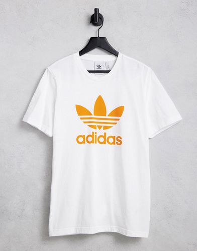 Adicolor - T-shirt à grand logo - Blanc/ - Adidas Originals - Modalova