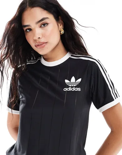 Adicolor - T-shirt à rayures fines et 3 bandes - Adidas Originals - Modalova