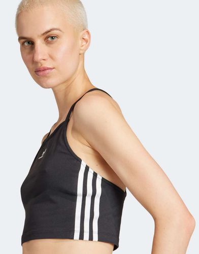 Adicolor - Crop top manches longues à 3 bandes - Adidas Originals - Modalova