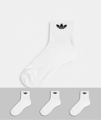 Adicolor - Lot de 3 paires de chaussettes mi-hautes à logo trèfle - Adidas Originals - Modalova