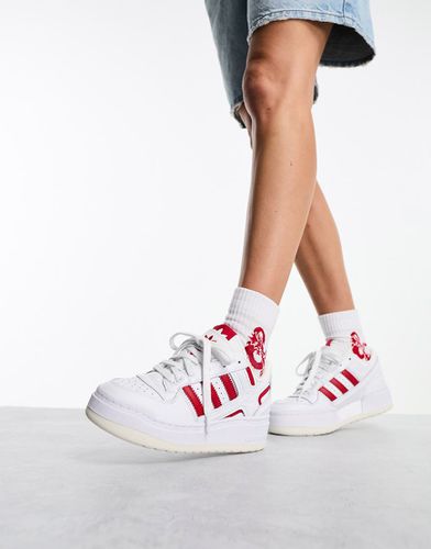 Forum XLG - Baskets à semelle plateforme - et rouge - Adidas Originals - Modalova