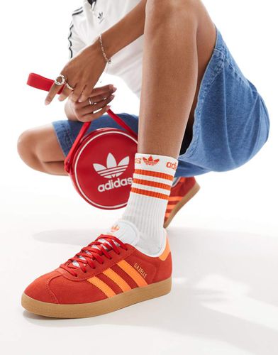 Gazelle - Baskets avec semelle en caoutchouc - Rouge et orange - Adidas Originals - Modalova