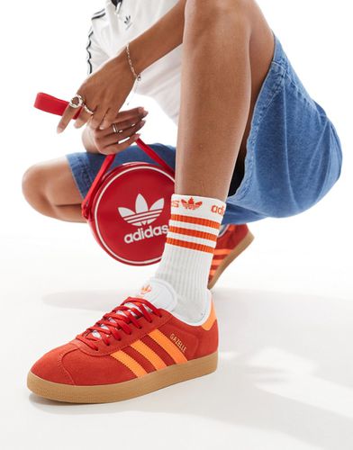 Gazelle - Baskets avec semelle en caoutchouc - Rouge et orange - Adidas Originals - Modalova